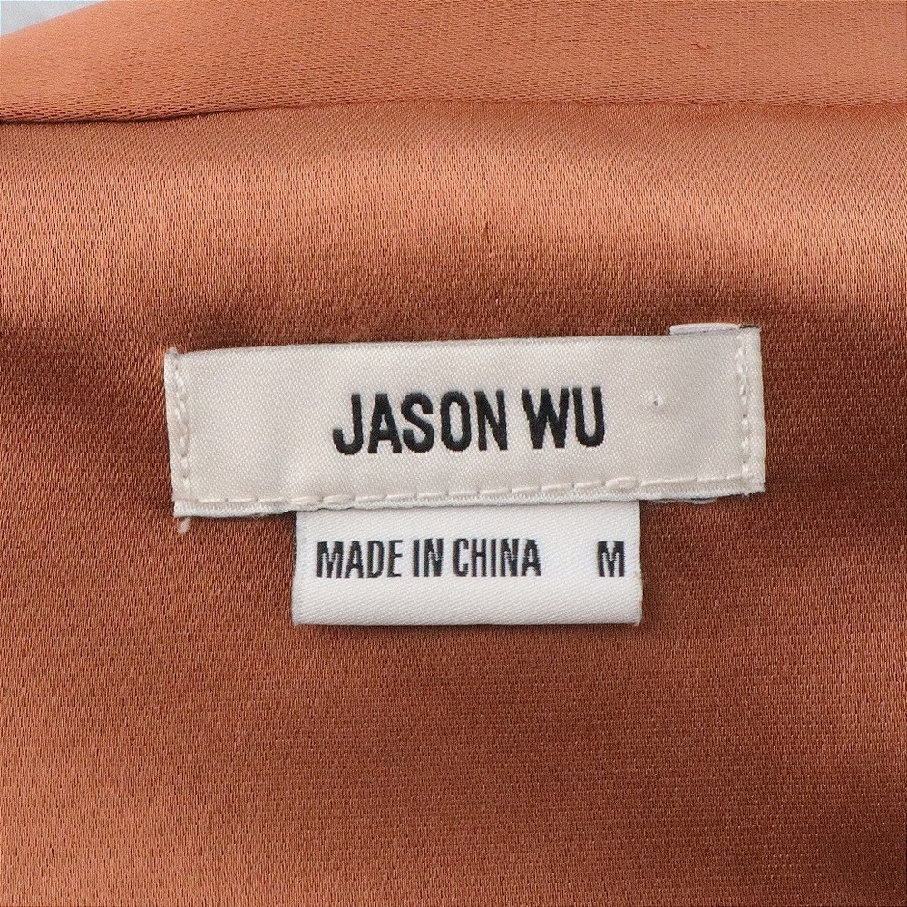 Jason Wu Copper Satin Double Breasted Sleeveless Vest Blazer Tailored M - Picture 9 of 10